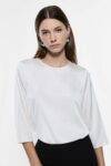 Blusa maniche tre quarti Imperial champagne