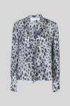 Blusa raso stampato Caractére
