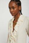 Camicia in misto seta con rouches Ottod’Ame