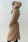 Cappotto lungo con cinta e cappuccio Chiarulli (2)