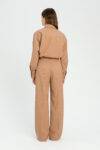 Pantalone check con lurex Twinset Actitude cammello
