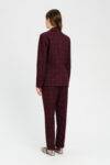 Pantalone check con lurex Twinset Actitude cammello
