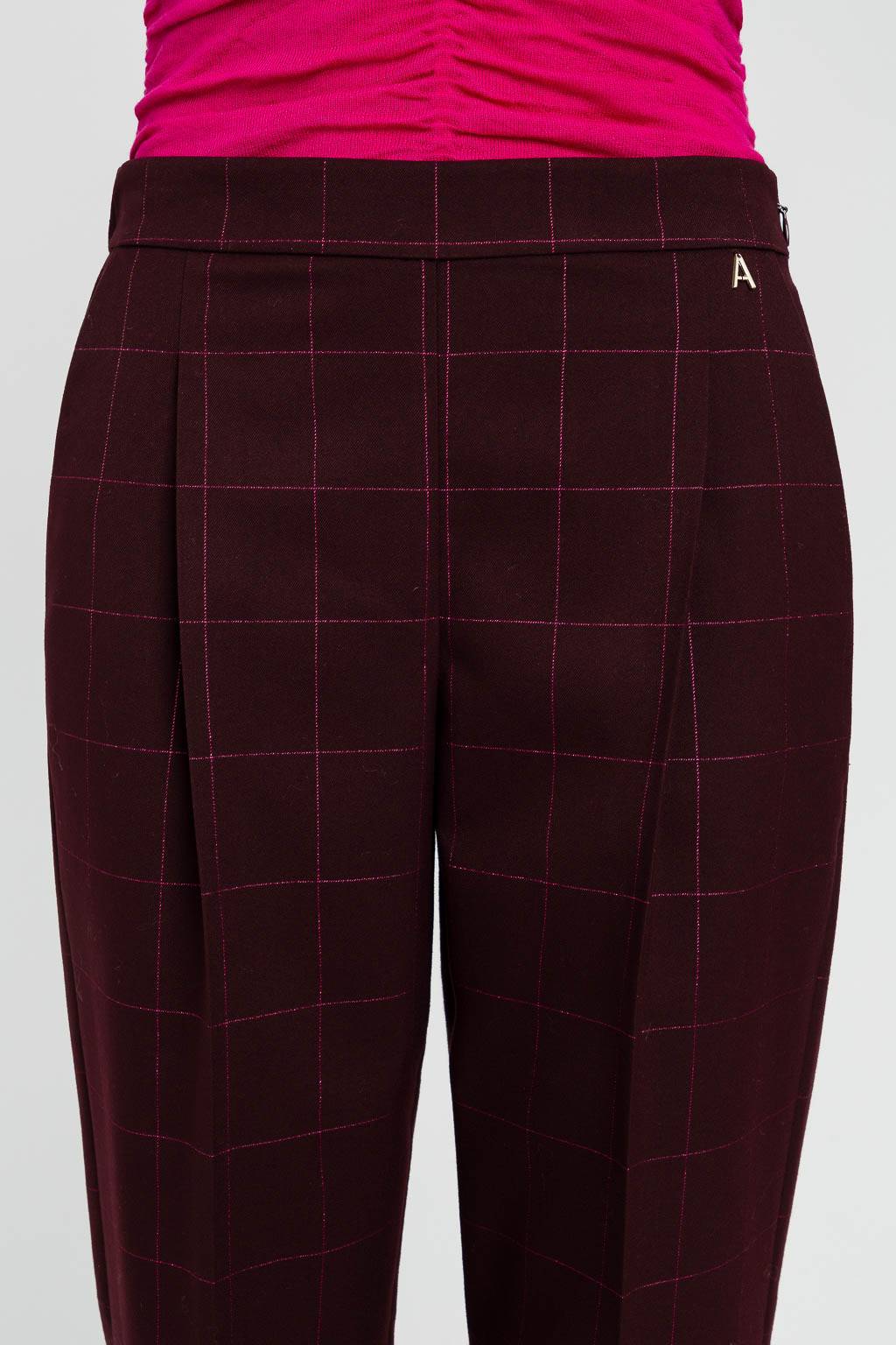 Pantalone check con lurex Twinset Actitude3 Pantalone check con lurex Twinset Actitude3