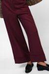 Pantaloni ampi con risvolto cucito Dixie