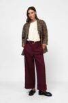 Pantaloni ampi con risvolto cucito Dixie