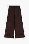 Pantaloni ampi con risvolto cucito Dixie