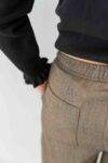 Pantaloni con coulisse micro spigato SOLOTRE (1)