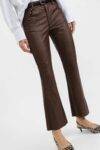Pantaloni flare in similpelle Please