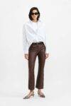 Pantaloni flare in similpelle Please