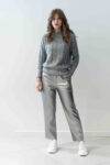 Pantaloni in ecopelle con elastico B (1)