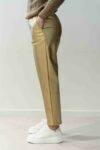 Pantaloni in ecopelle con elastico B (1)