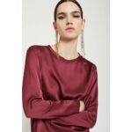 Blusa girocollo in viscosa Otto d’Ame