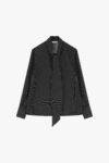 Camicia microstampa con cravatta Dixie