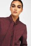 Camicia microstampa con cravatta Dixie