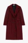 Cappotto lungo con doppiopetto Please bordeaux1