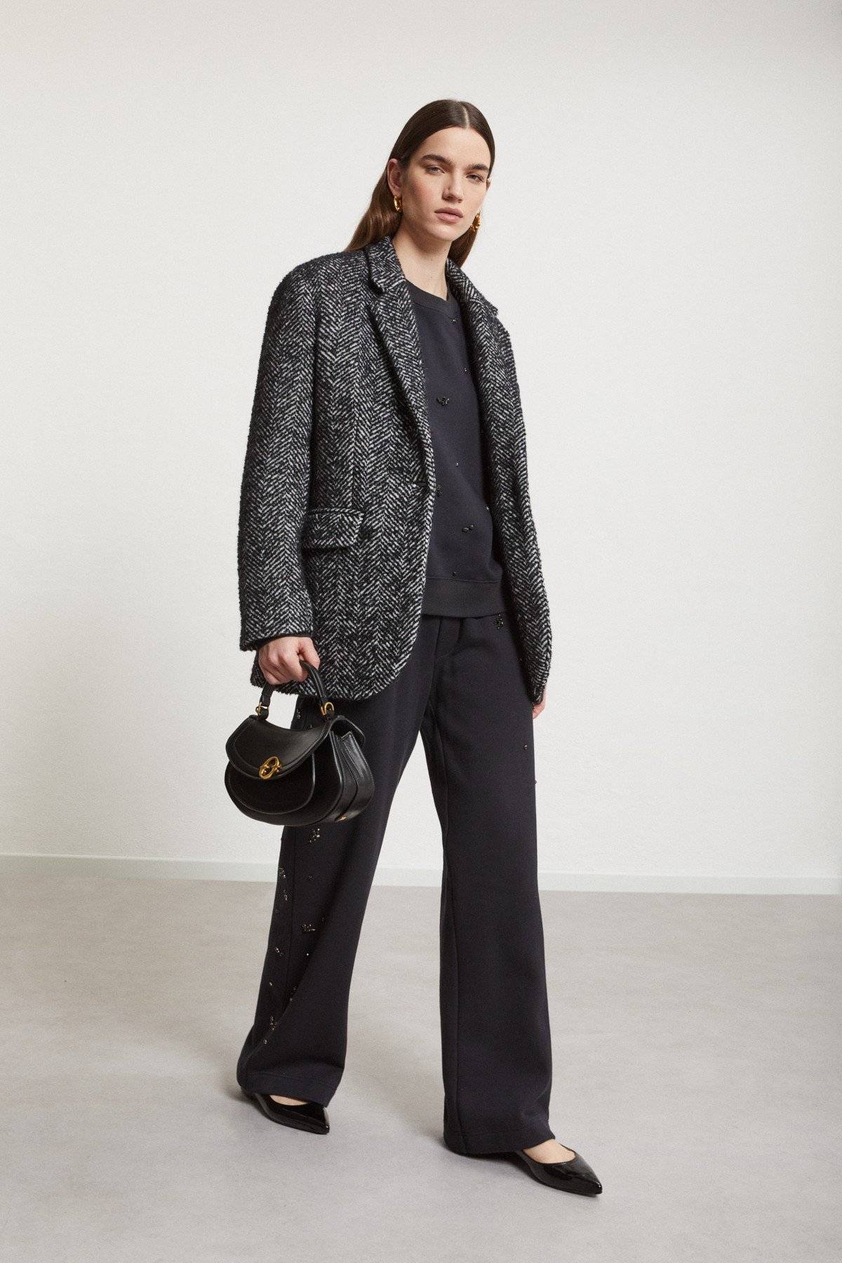 Felpa in cotone con strass Otto d’Ame4 Felpa in cotone con strass Otto d'Ame4