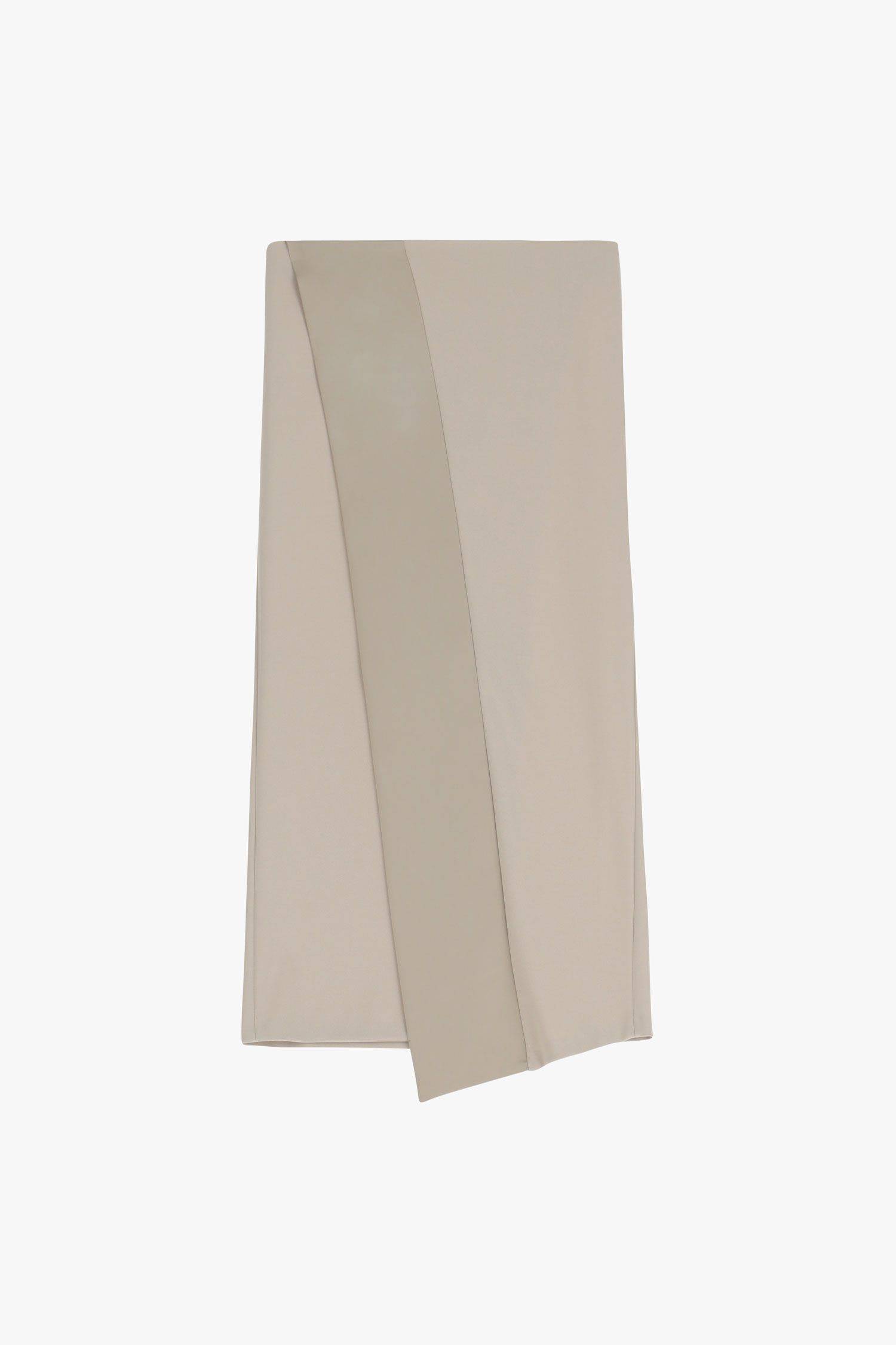 Gonna midi con inserto in raso Imperial beige luna3 Gonna midi con inserto in raso Imperial beige luna3