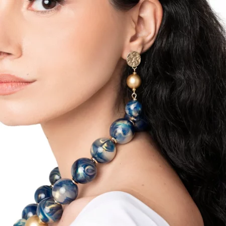 Orecchini balls in acrilico Mya Accessories1