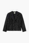 Blazer corto con cascata paillettes Dixie