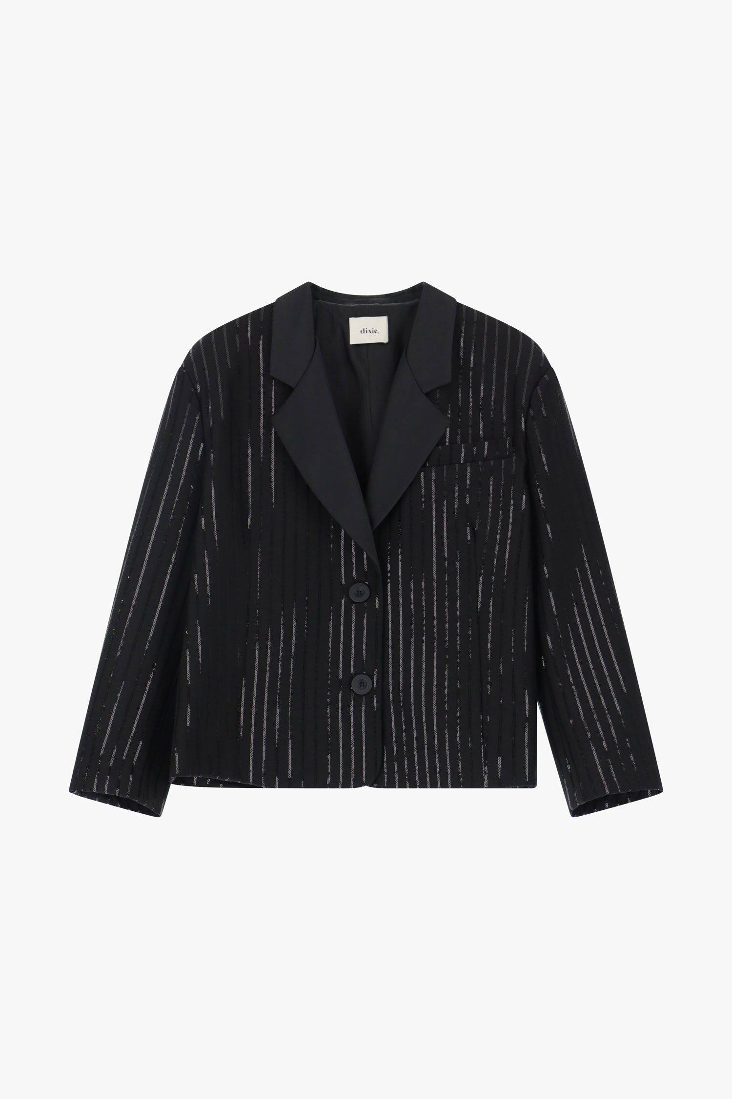 Blazer corto con cascata paillettes Dixie 2 Blazer corto con cascata paillettes Dixie 2