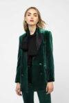 Blazer doppiopetto effetto velluto Dixie