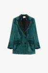 Blazer doppiopetto effetto velluto Dixie