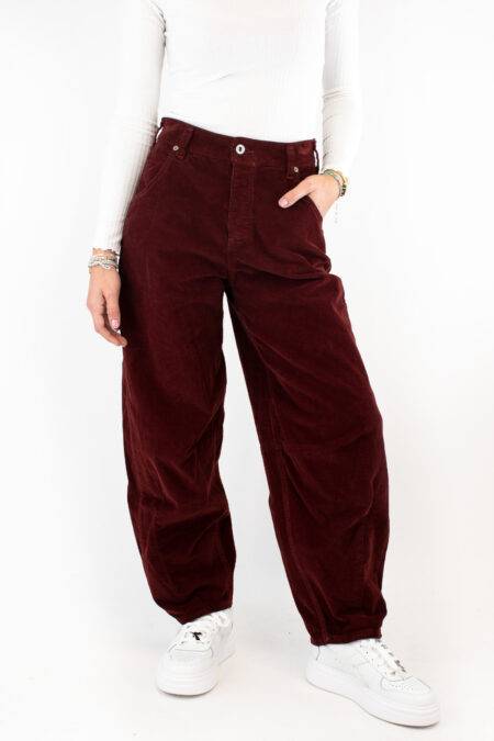 Pantaloni a coste baggy Please