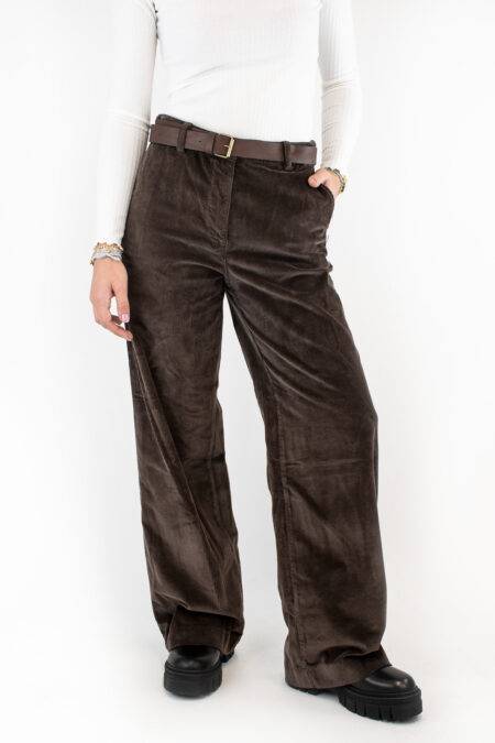 Pantaloni di velluto a coste con cinta Please