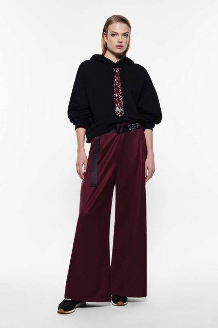 Pantaloni gamba larga con cinta Imperial