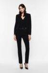 Pantaloni sartoriali con inserto in raso Imperial