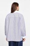 Camicia a righe con colletto classico e frange Please