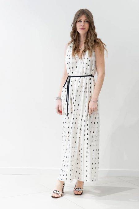 Abito lines & dots con pieghe Alysi (2)