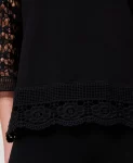 Blusa con maniche in pizzo macramè Twinset Actitude