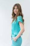 Blusa manica scesa asimmetrica Elena Mirò (2)