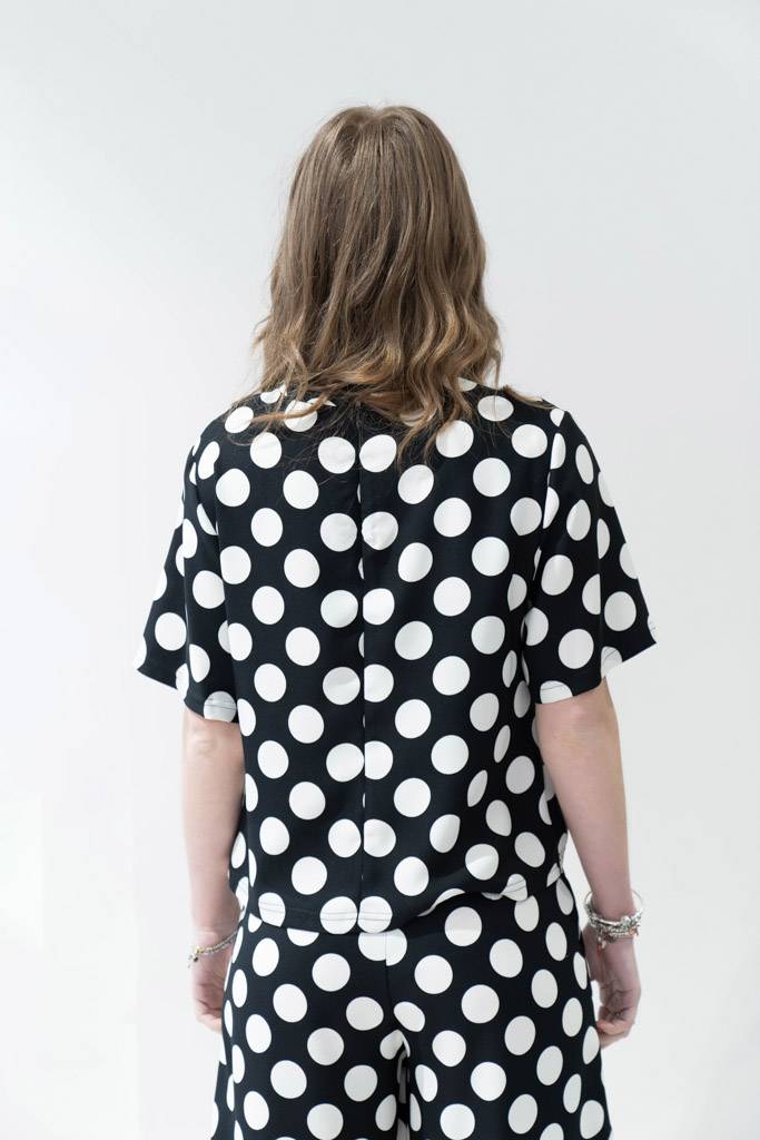 Blusa maniche corte a pois Caractére (1) Blusa maniche corte a pois Caractére (1)