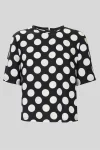 Blusa maniche corte a pois Caractére (3)