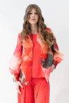 Camicia in organza in fantasia floreale Diana Gallesi (1)