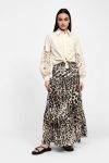 Gonna lunga animalier a balze Dixie