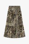 Gonna lunga animalier a balze Dixie