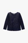 Maglia monocolore girocollo Please blu
