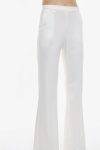 Pantaloni a zampa con inserto in raso Imperial nero