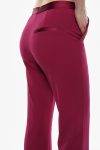 Pantaloni a zampa con inserto in raso Imperial nero