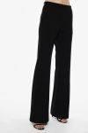 Pantaloni a zampa con inserto in raso Imperial nero