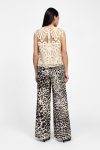 Pantaloni palazzo stampa animalier Dixie