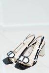 Sandalo in vernice con Oval T Twinset (1)
