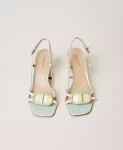 Sandalo in vernice con Oval T Twinset (1)