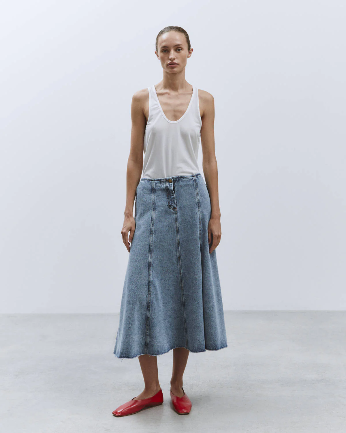 gonna a teli in denim Alysi gonna a teli in denim Alysi