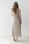 Abito chiffon lungo con scollo V Alysi (2)