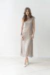 Abito chiffon lungo con scollo V Alysi (2)