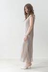 Abito chiffon lungo con scollo V Alysi (2)